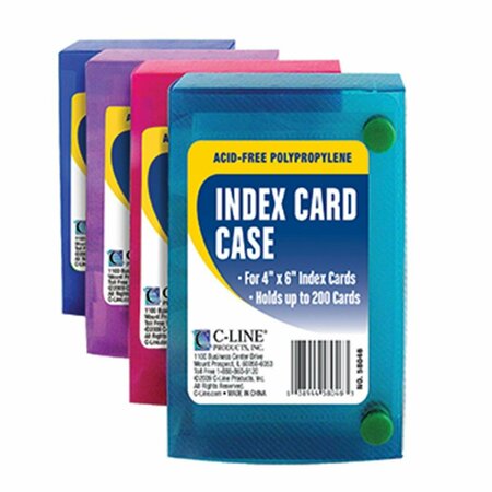 C-LINE PRODUCTS Inc  C Line 4X6 Index Card Case C-97465